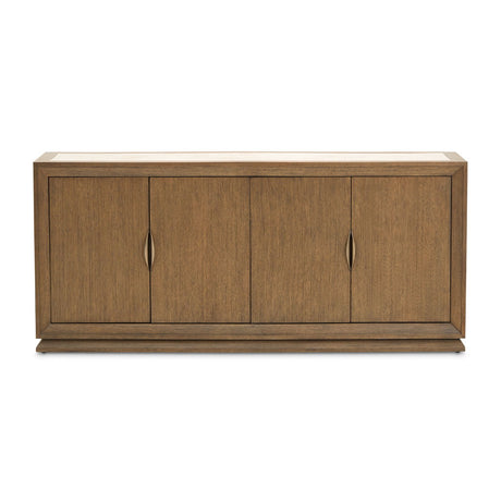 Portrait - Sideboard With LED Lights - Sienna Brown