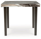 Jeshina - Square Dining Room Counter Table - Dark Brown / Beige