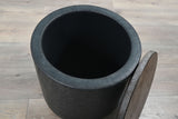 Malibu - Round Storage Ottoman With Wood Lid - Weathered Rum