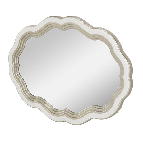 London Place - Wall Mirror - Creamy Pearl
