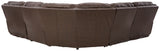Dunleith - 5-Piece Power Reclining Sectional - Chocolate
