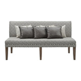 Gramercy - Upholstered Dining Settee - Dark Brown