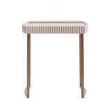 Lisboa - Mesa auxiliar - Crema sedosa / Bronce