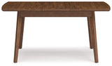 Lyncott - Rectangular Dining Room Butterfly Extension Table - Brown