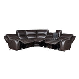 Alexandria - Leather Power Sectional alternate view 11