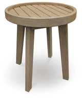 Marina Sun - Round End Table - Beige