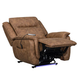 Kyra - Reclinable automático deslizante con reposacabezas y reposapiés eléctricos