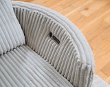 Radius - Sofá de dos plazas reclinable Power Glider con consola