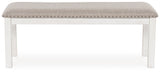 Robbinsdale - Large Upholstered Dining Room Bench - Antique White