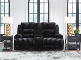 Rhine Falls - Double Reclining Power Loveseat With Console - Onyx