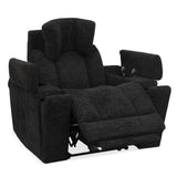 Phoenix - Sillón Reclinable de Cine en Casa de 2 Asientos Zero Gravity Power Con Cuña y Audio Inmersivo