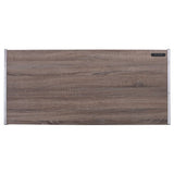 Finis - Writing Desk With USB - Weathered Oak & Chrome
