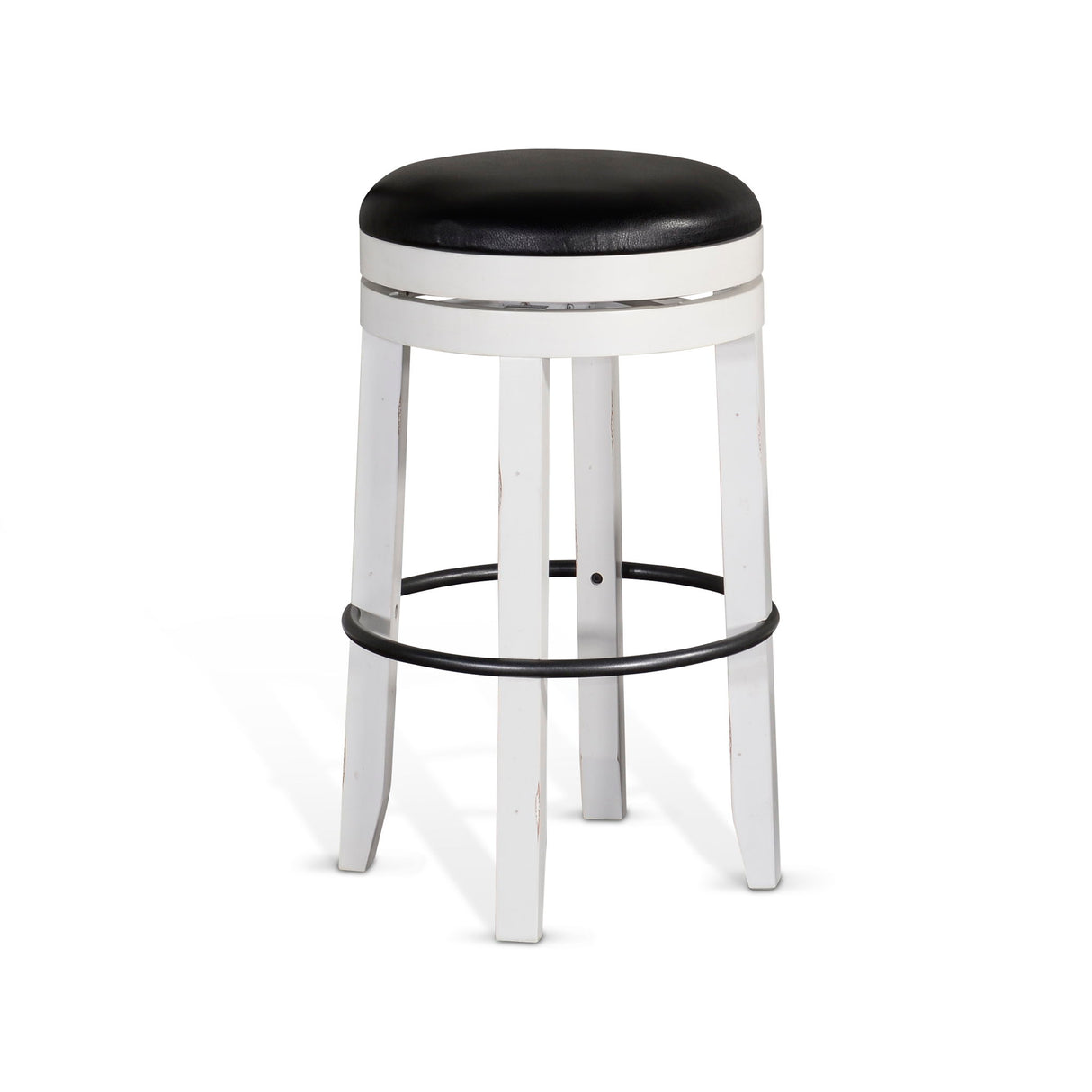 Carriage House - Taburete giratorio con asiento acolchado
