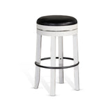 Carriage House - Taburete giratorio con asiento acolchado