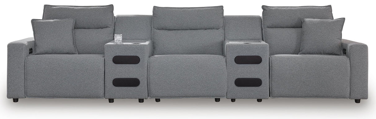 Modmax II - Seccional reclinable - Sal y pimienta