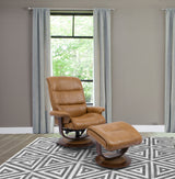 Knight - Manual Reclining Swivel Chair and Ottoman