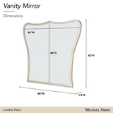 London Place - Vanity Mirror - Creamy Pearl