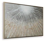 Waldard - Gray / Taupe / White - Wall Art