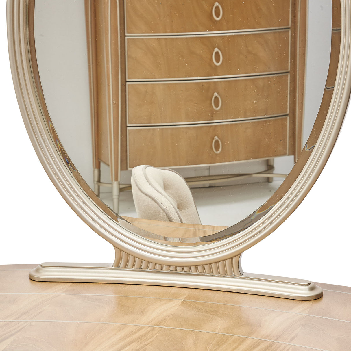 Villa Cherie - Vanity With Mirror - Caramel