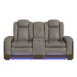 Lantana - Power Motion Loveseat With Power Headrest, LED, And Console