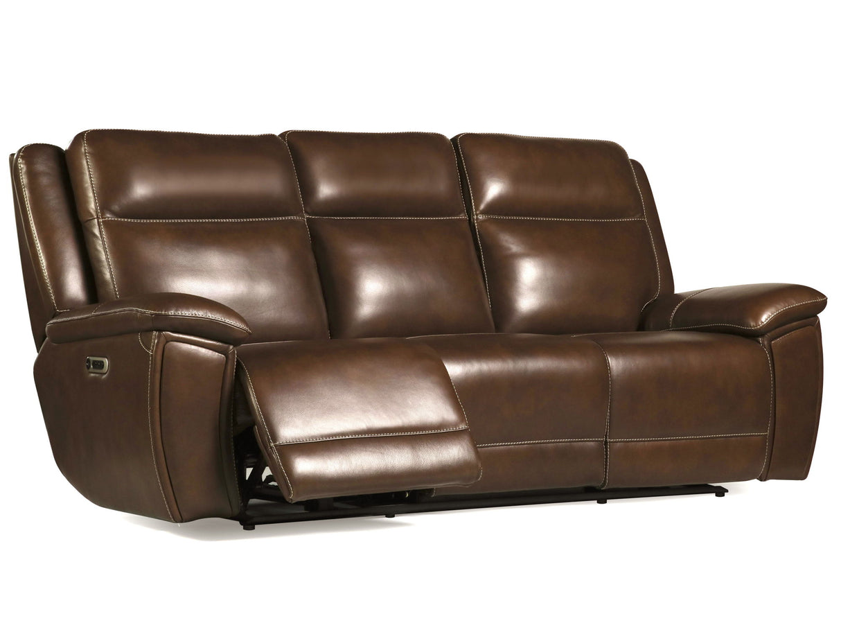 Jameson - Sofá reclinable eléctrico de gravedad cero - Hickory