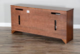 Santa Fe - 76" Entertainment Wall - Dark Chocolate