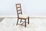 Doe Valley - Silla Yellowstone Ladderback, Asiento Acolchado (Juego de 2) - Color Ante