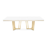 Palm Gate - Rectangular Dining Table - Cloud White