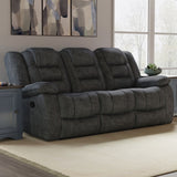 Bolton - Sofá reclinable manual - Misty Storm