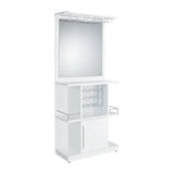 Wendolyn - Armario para vinos con luz - Blanco brillante