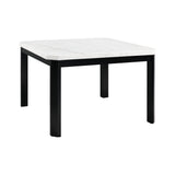 Francesca - 5 Piece Square Counter Dining Set (Table & Four Chairs) - White Marble