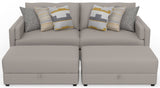 Trevor - Extra Deep Oversized Sofa With Included Storage Cocktail Ottoman