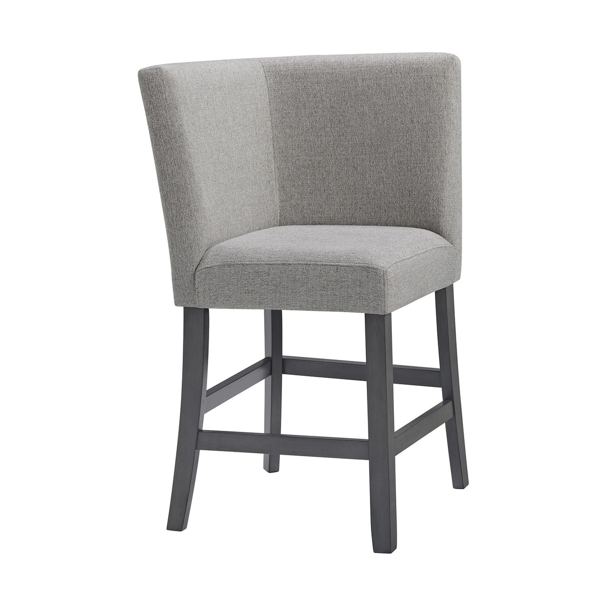 Seneca - Counter 3 Piece Corner Bench Gray Fabric - Gray
