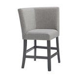Seneca - Counter 3 Piece Corner Bench Gray Fabric - Gray
