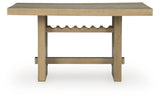 Lasinger - 5 Pc. - Counter Height Dining Table And 4 Barstools - Light Brown