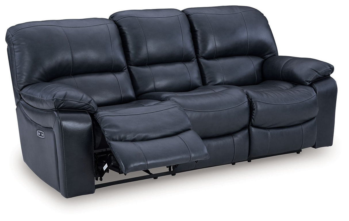 Leesworth - 3 Pzas. - Sofá Reclinable Eléctrico, Sofá Biplaza Reclinable Eléctrico, Sillón Reclinable Mecedor Eléctrico - Ocean