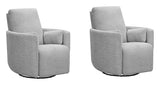Turner - Sillón reclinable giratorio manual (Juego de 2)