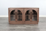 Double Arch Accent Cabinet - Cinder