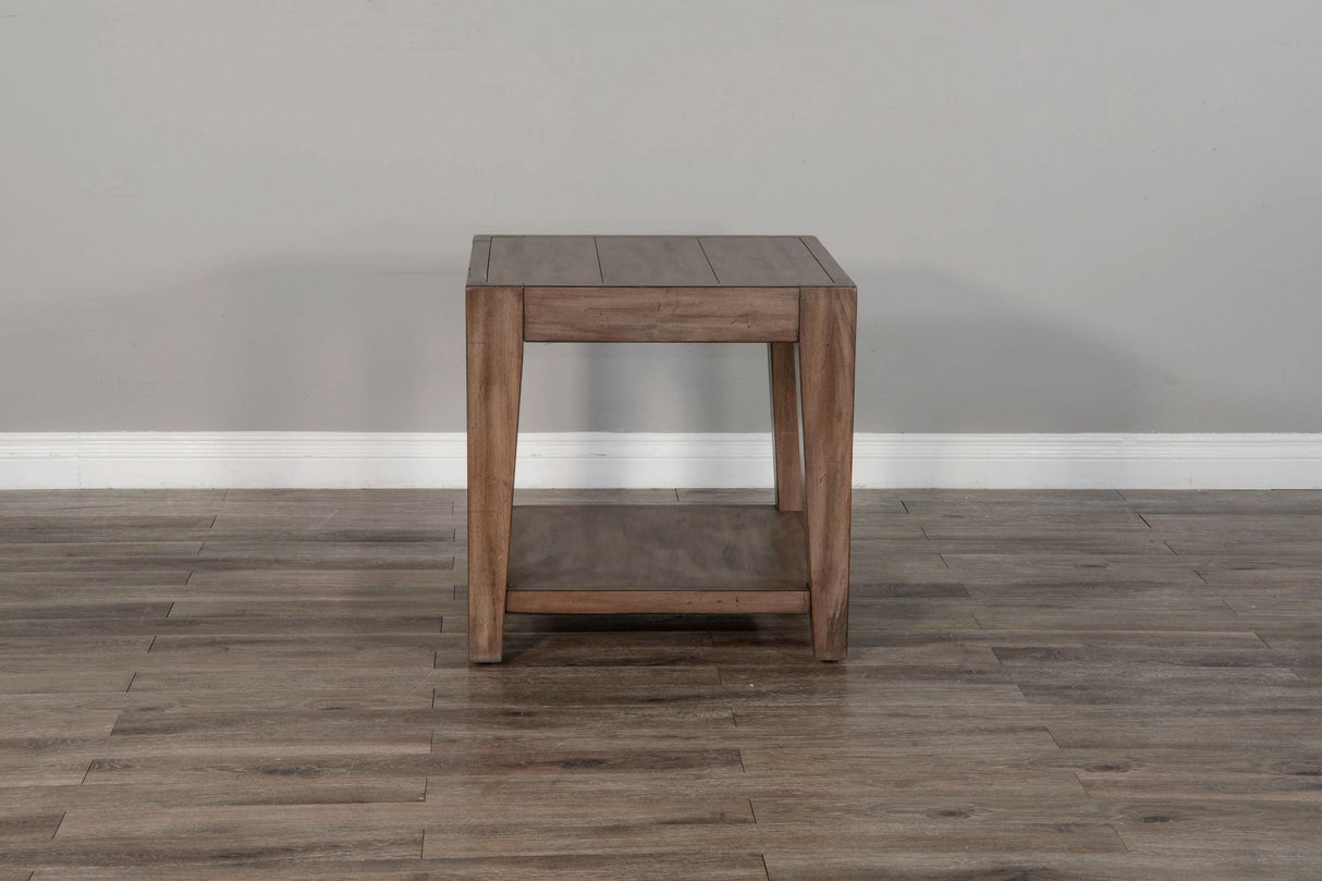 Doe Valley - Mahogany Wood Coffee Table With Casters