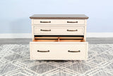 Pasadena - Lateral File Cabinet - Buckskin / Marble White