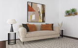 Jade - Chenille Upholstered Modern Track Arm Sofa