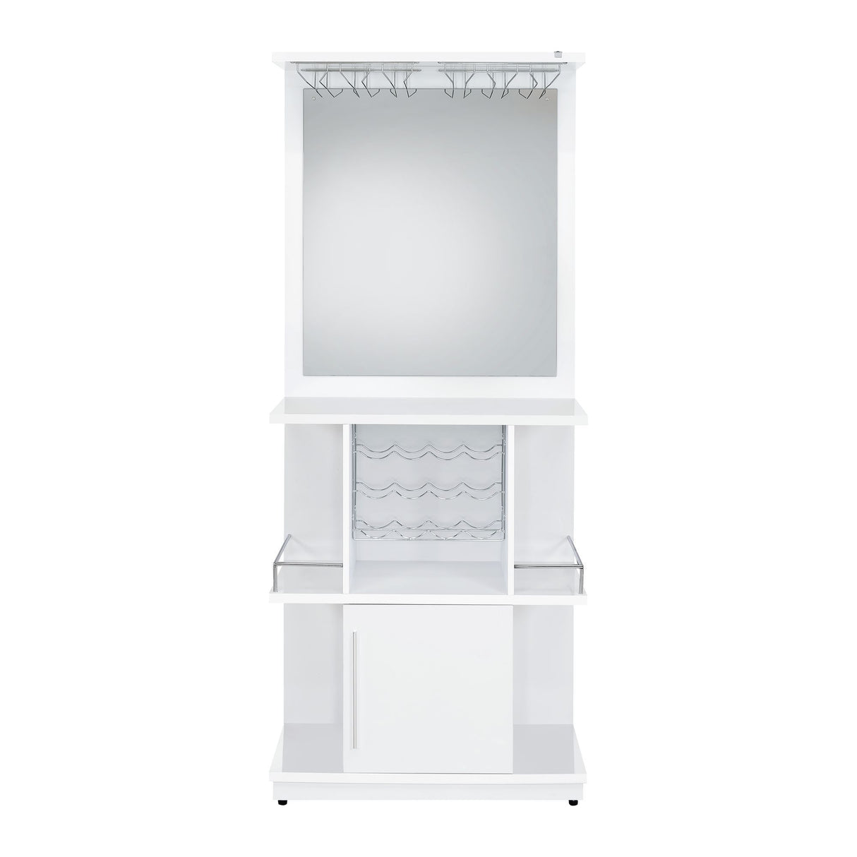 Wendolyn - Armario para vinos con luz - Blanco brillante