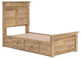 Makidern - Cama con almacenamiento en panel y unidad de almacenamiento bajo la cama