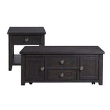 Kendyl - 2 Piece Occasional Table Set Coffee Table & End Table - Espresso