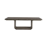 Hollywood Park - Rectangular Dining Table With Leaf - Dark Gray