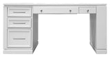 Catalina - Two Piece Writing Desk With Power Center And USB - Cottage White