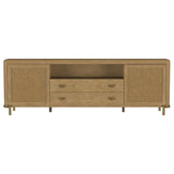 Arini - Rattan Cane 2-Door TV Stand Media Console
