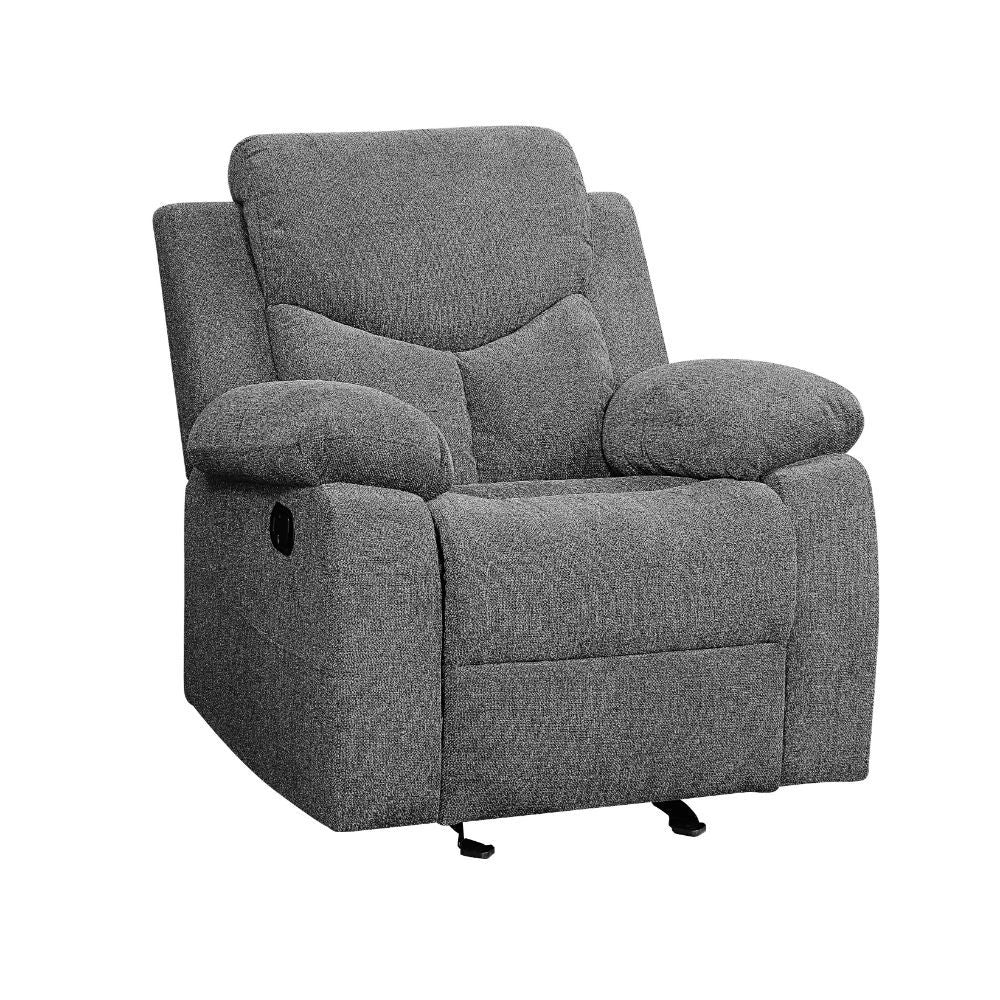 Kalen - Sillón reclinable planeador - Chenilla gris