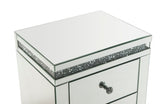 Noralie - Accent Table - Mirroed & Faux Diamonds