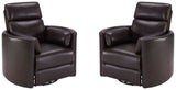 Radius - Cordless Power Swivel Glider Recliner (Set of 2)